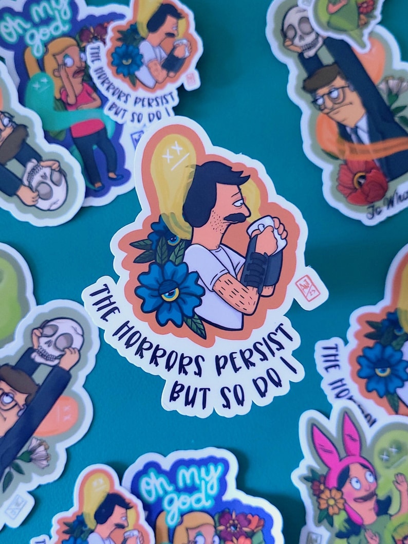 The Horrors Persist Sticker | Mort the Mortician Decal | to What End ...