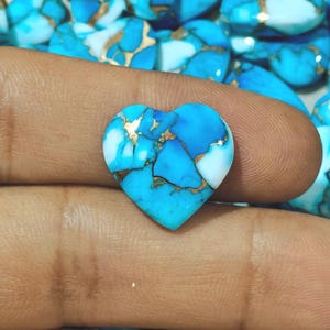 Gorgeous Handmade Kingman Ice Blue Mohave Copper Turquoise | Blue & White Gemstone | Arizona Turquoise for Jewelry Making, Gift for Her/Him.
