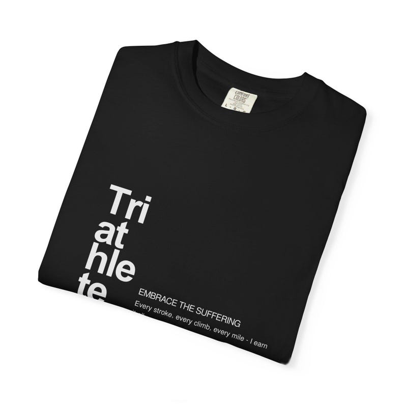 Triathlete T-shirt | Embrace The Suffering | Ironman Gift | Swim Bike Run Shirt | Triathlon Gift for Her | Endurance Athlete Tee image 10