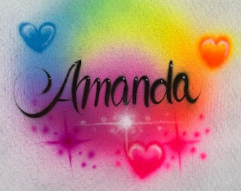 Hand Painted Custom Airbrushed T-shirt