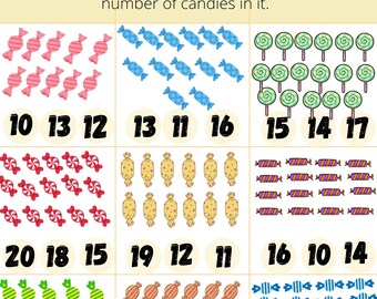 counting numbers math worksheet kindergarten counting etsy