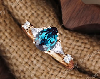 Topaz Engagement Rings Pear Shaped London Blue Topaz Ring Naomi