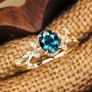 Lab created blue green sapphire best sale