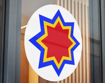 Moldavische luchtmacht ronde sticker zelfklevend vinyl Moldavië MDA MD | Gestanste sticker