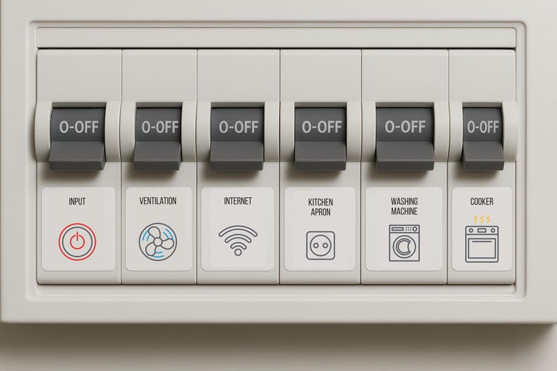Smart Electrical Panel Icons Pack | 220+ Realistic Vector Symbols for ...
