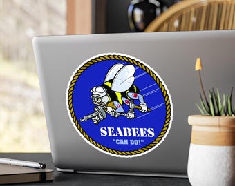 CB Seabees Sticker Kiss-Cut-vinylstickers | US Naval Construction Forces NCF