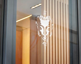 Buddha Face Minimalist Sticker | Die-Cut Sticker