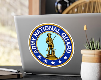 陸軍州兵シールステッカー キスカットビニールデカール | USMCエンブレム