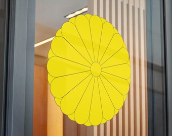 Japanse keizerlijke zegelsticker zelfklevend vinyl japanse rijzende zon nippon sticker | Gestanste sticker