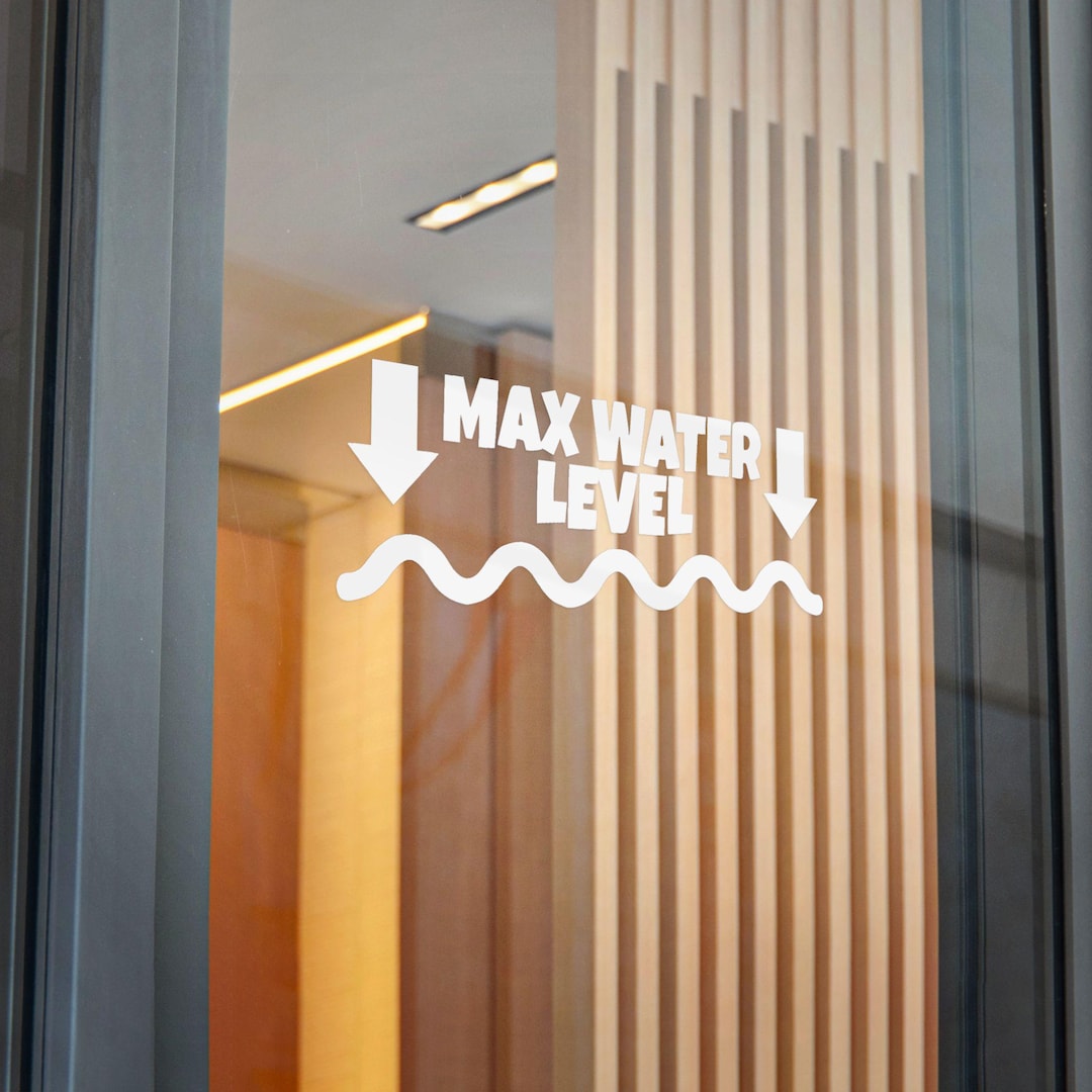 Level Sticker Sample Max Water Level Die Cut Sticker | Waterproof Decal - Etsy