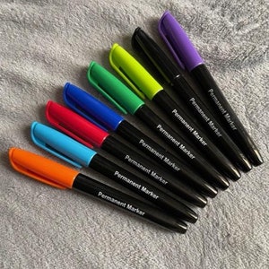 Permanentmarker-Set, Stifte / Filzstifte / Neuheit / Tracker / Herausforderungen / Ordner / Budget / Personalisiert / Stifte / Notizen / Notizbücher