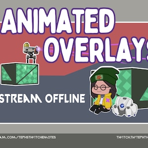 Animated Killjoy Valorant Inspired Overlays, Set of 3, Starting Soon, BRB, Stream Ending (+ Stream Offline PNG)