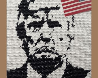 Crochet Pattern | The Donald Trump Wall Hanging, Bag | Tapestry Crochet Pattern | Donald Trump Pattern Crochet | Instant Download | PDF