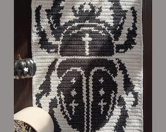 Crochet Pattern | The Stag Beetle Wall Hanging, Bag | Tapestry Crochet Pattern | Stag Beetle Pattern Crochet | Instant Download | PDF