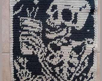 Crochet Pattern | Tarot The Coffee Wall Hanging | Tapestry Crochet Pattern | Tarot The Coffee Crochet Pattern | Instant Download | PDF