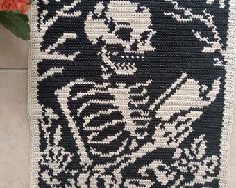 Crochet Pattern | Tarot The Reader Wall Hanging | Tapestry Crochet Pattern | Tarot The Reader Crochet Pattern | Instant Download | PDF