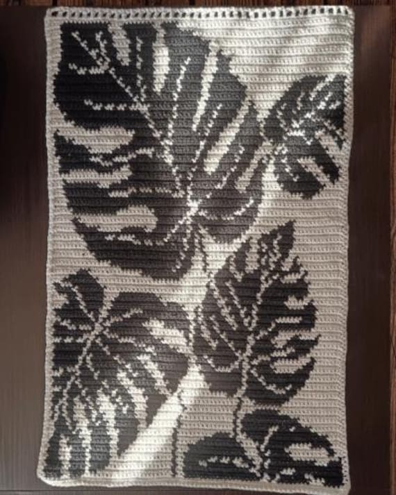40 Monstera Crochet Patterns for Tropical Leaves, Wall Hangings, and Potted Plants 8 The Monstera Fields Wall Hanging Wall Hanging Crochet