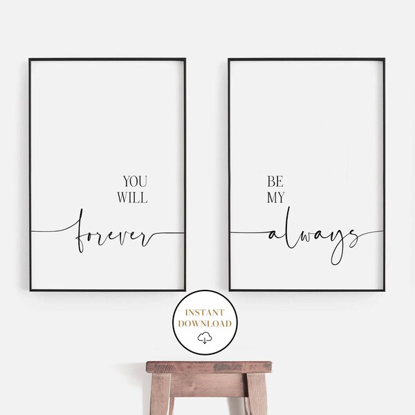 You Will Forever Be My Always Sign - Etsy