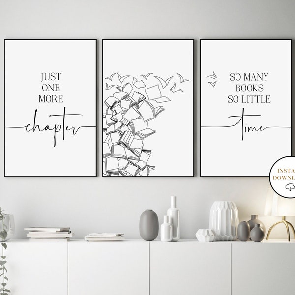 Bedroom Wall Art Book Quotes Etsy