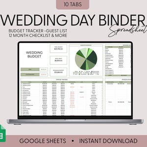 The Ultimate Wedding Day, Wedding Planning Spreadsheet, Google Sheets, Wedding Checklist, Wedding Budget Spreadsheet, Wedding To Do Timeline