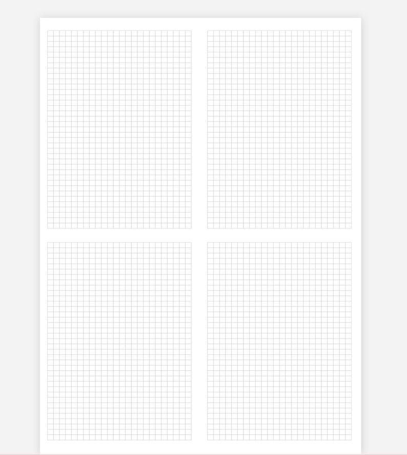Printable Lined Paper, 30 Pages Printable Grid Paper, Dotted Paper ...