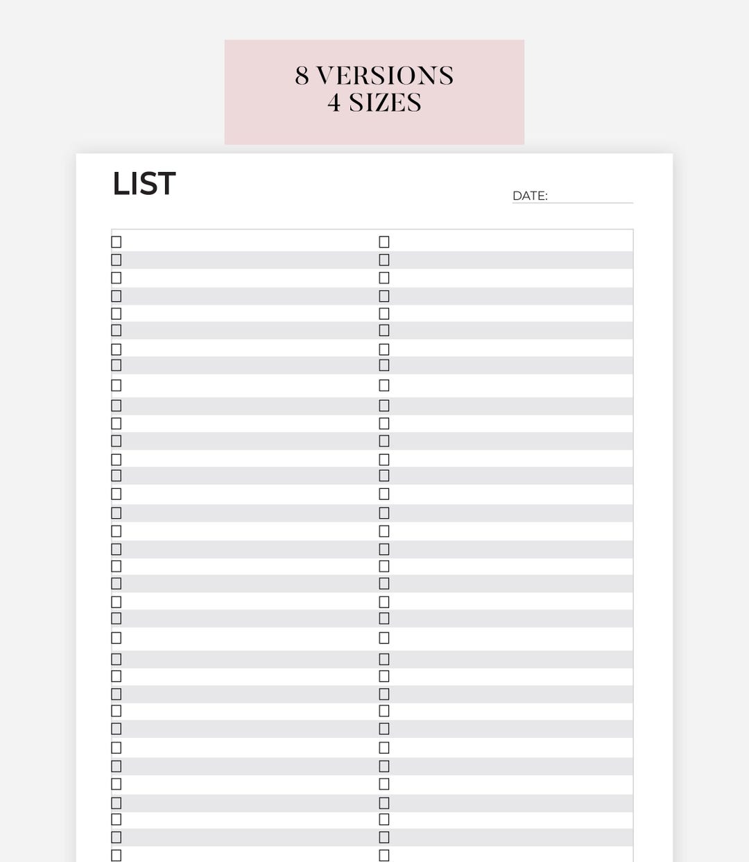 To Do List Checklist.pdf To Do List Printable, Task List Pdf, Simple Checklist Template, Blank ...
