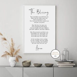 The Blessing Song Kari Jobe, May His Favor Be Upon You, Printable Bible Verse, Scripture Song Sign, Christian Wall Art Decor, Scripture Sign image 7
