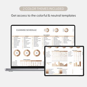 Editable Cleaning Schedule Planner Word Google Sheets Docs Printable ...