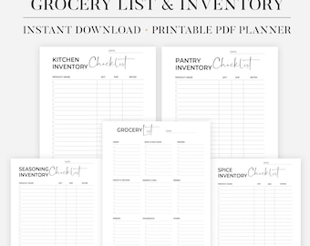 Printable Grocery List Printable Shopping List Printable Grocery Template Shopping Template Food Shopping Planner for Shopping Checklist A5