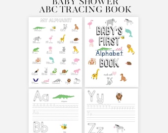 26 ABC Phonics Tracing Cards. Preschool- Kindergarten Handwriting and Phonics Printable Activity Worksheets Printable Tracing Alphabet Pages