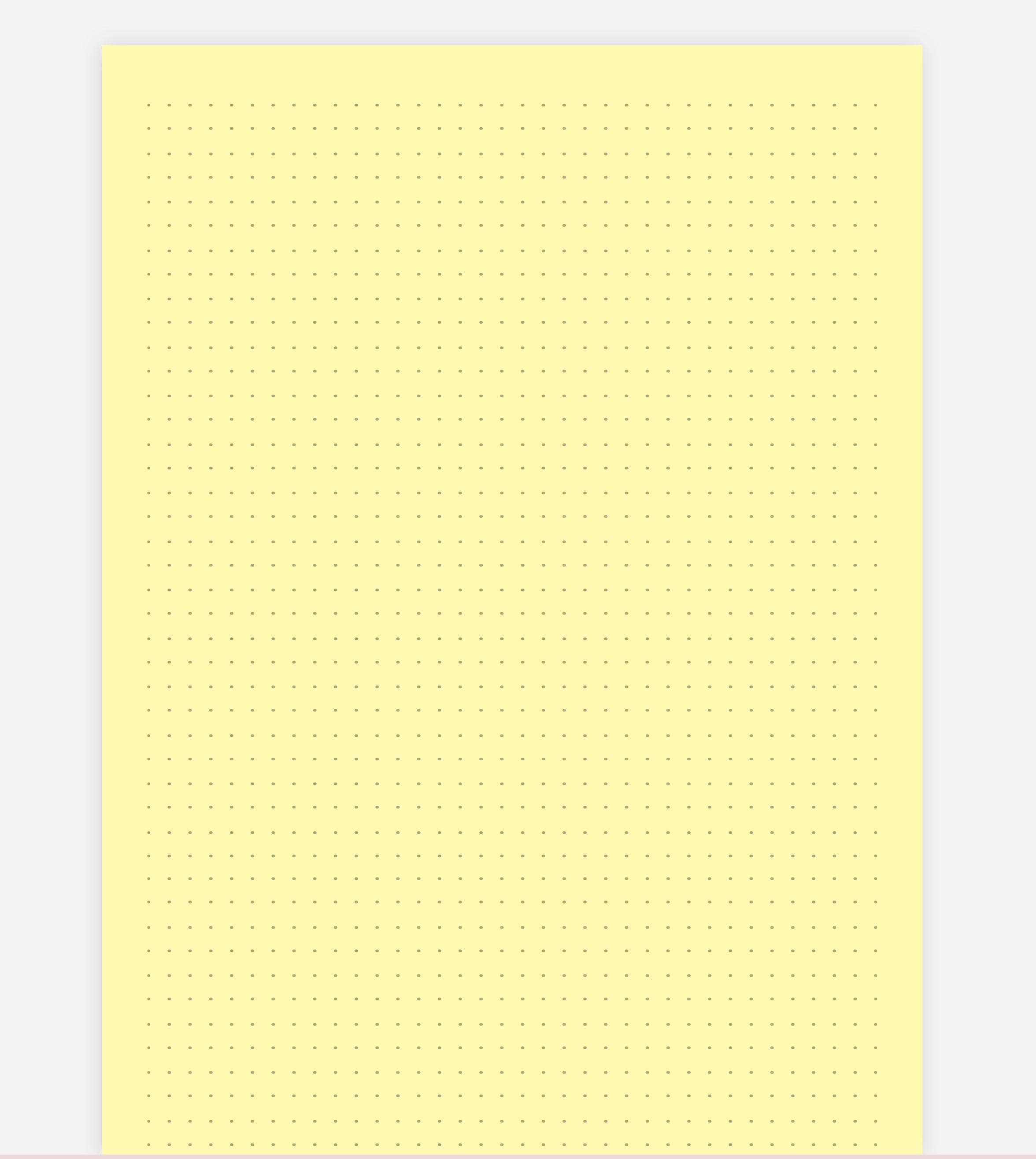 Notes Pages College Ruel Printable Lined Paper, 14 Pages Grid Paper, Yellow Dotted Paper, Wide ...