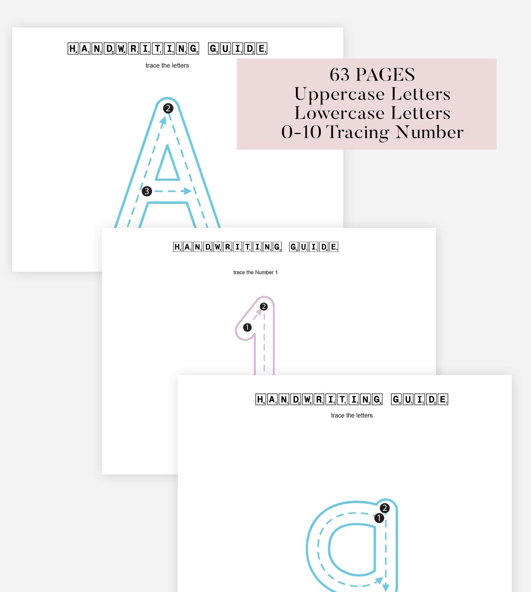 Kindergarten Alphabet Tracing Pages - Upper and Lower Case Letters ...