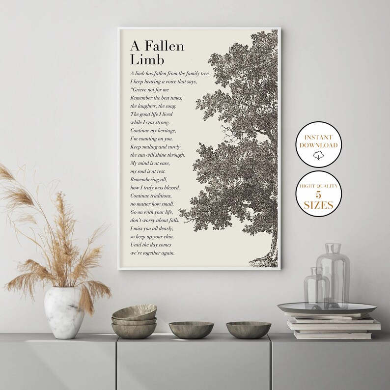 A Limb Has Fallen From the Family Tree Printable Wall Art Etsy A Limb Has Fallen From the Family Tree Printable Wall Art Etsy