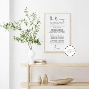 The Blessing Song Kari Jobe, May His Favor Be Upon You, Printable Bible Verse, Scripture Song Sign, Christian Wall Art Decor, Scripture Sign image 6