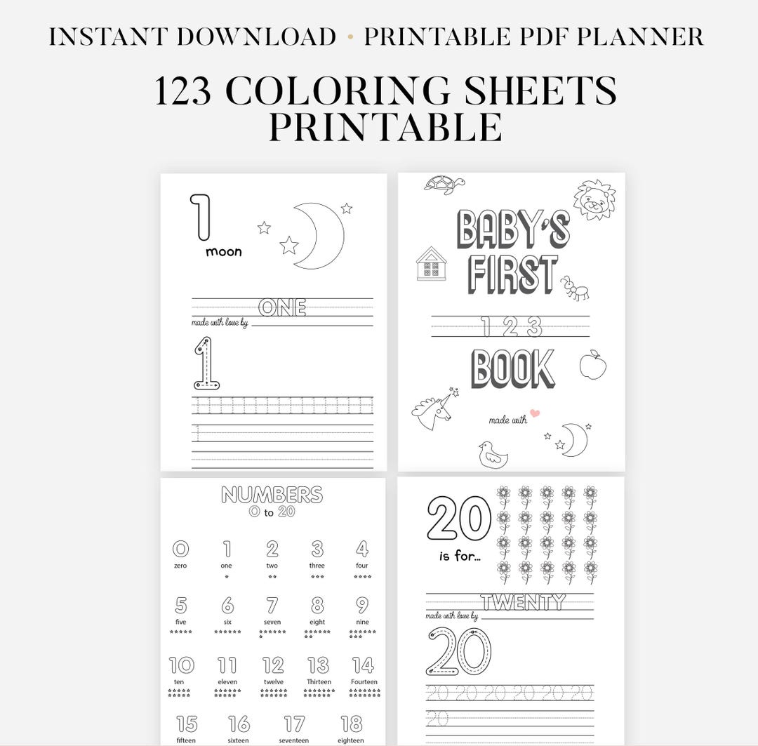 Preschool Numbers Tracing Worksheet, Handwriting Practice, Pre-school ...