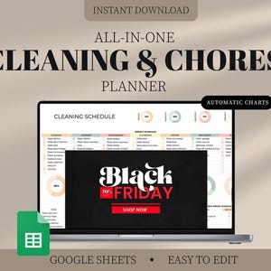 Editable Cleaning Schedule Planner Word Google Sheets Docs Printable ...