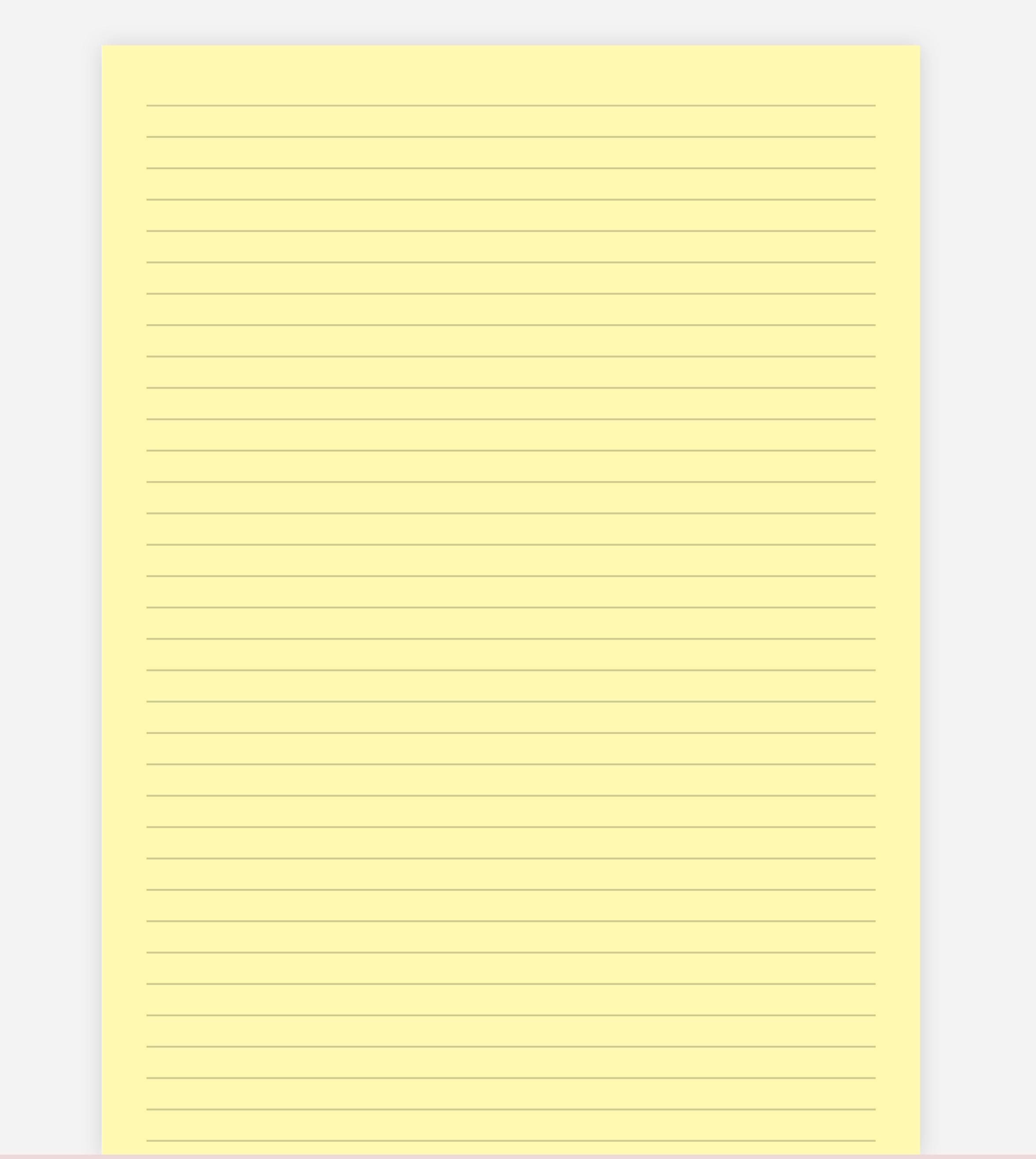 Notes Pages College Ruel Printable Lined Paper, 14 Pages Grid Paper, Yellow Dotted Paper, Wide ...