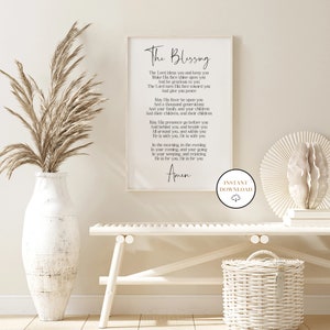 The Blessing Song Kari Jobe, May His Favor Be Upon You, Printable Bible Verse, Scripture Song Sign, Christian Wall Art Decor, Scripture Sign image 5
