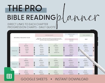 Chronological Bible Reading Plan Tracker Bible Tracker Editable One Year Bible Reading Plan Daily Devotion For Women Bible Study GoogleSheet