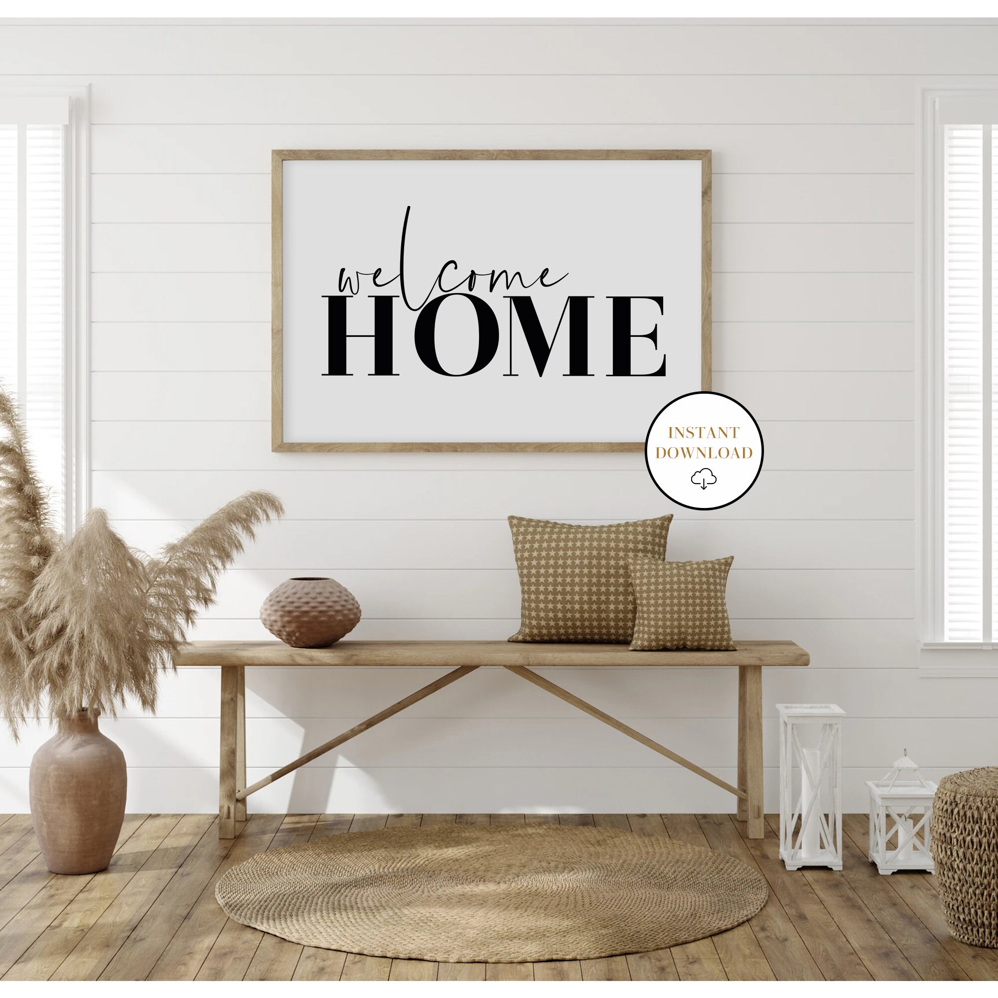 Welcome Home Print Welcome Home Printable Wall Art Welcome Home