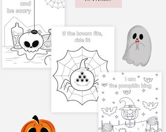 Coloriages D'Halloween Pour Les Enfants, Livres À Colorier, Coloriage, Pages À Colorier Imprimables, Activité D'halloween