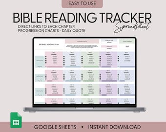 Chronologische Bibelleseplan Tracker Bibel Tracker Jahresbibelplan Tägliche Hingabe Für Frauen Bibelstudie Google Sheet Bibel In einem Jahr