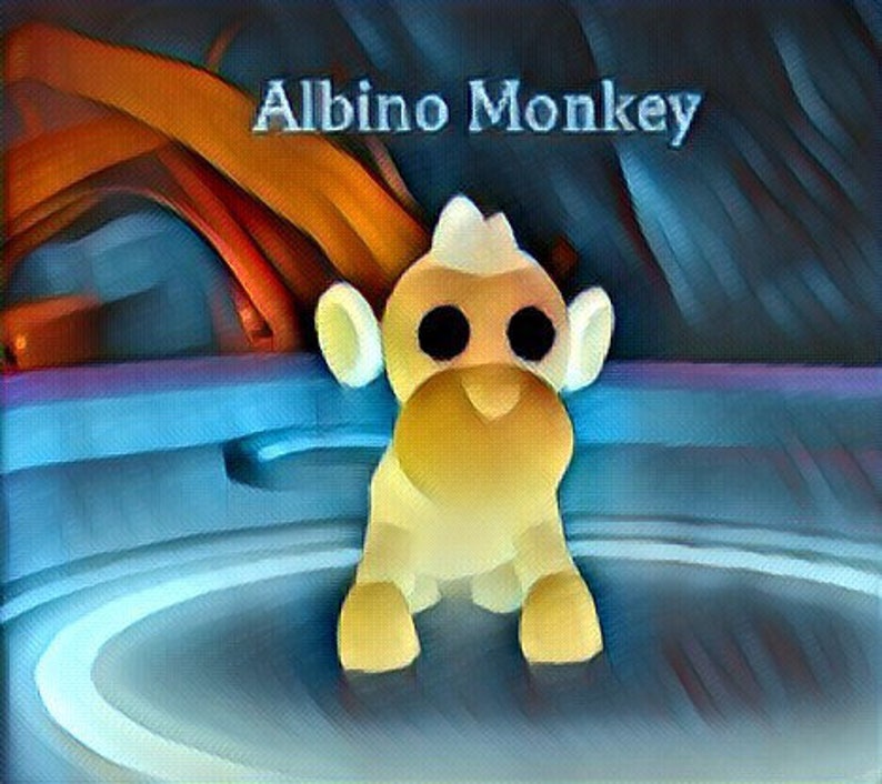 Adopt Me R Albino Monkey Etsy