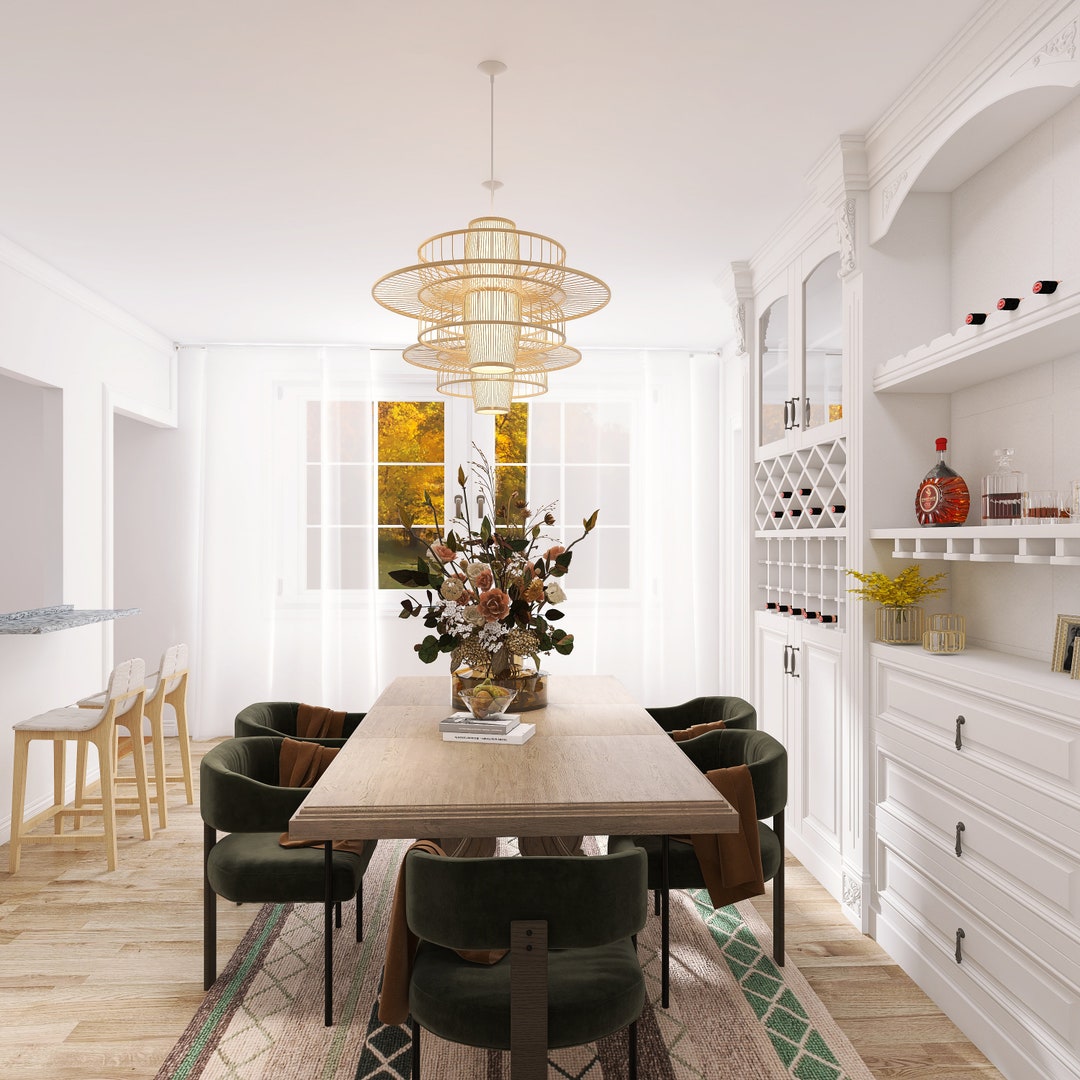 Kitchen Interior Designs Kitchen 3D Rendering 3D - Etsy