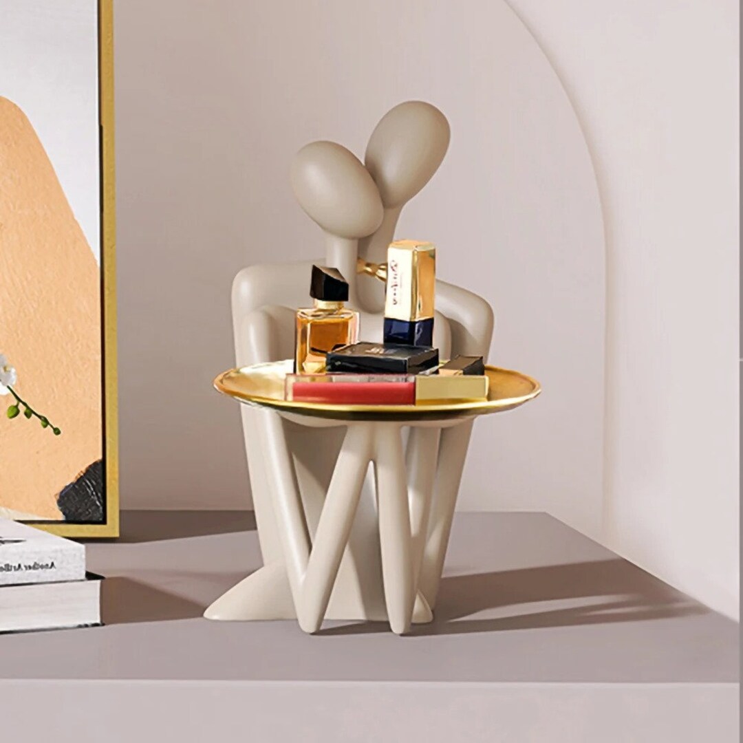 Abstract Figure Sculpture,table Decoration,decorative Resin Lovers