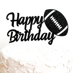 Football Cake Topper, Birthday Cake Topper, Football Happy Birthday, Football Party Decoration, Football Decor Birthday Party