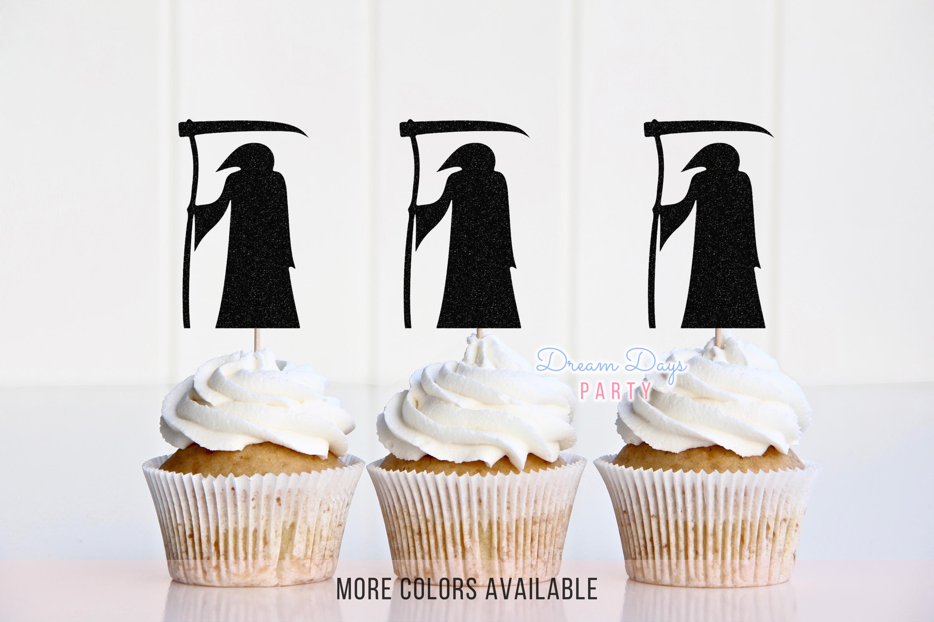 15 Stücke Halloween Cupcake Topper, Tortendeko, Kuchen Deko, Picks