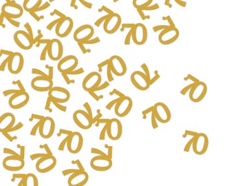 GoldRock Confetti 30e Verjaardagsdecoratie 2,5-5,5 cm, Tafeldecoratie Voor Vrouwen en Mannen, 30 Stuks Strooidecoratie Verjaardag Groen