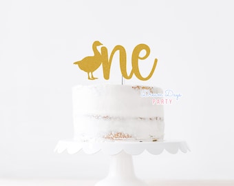 One Silly Goose Cake Topper, 1st Birthday Party Decorations, First Theme Decor