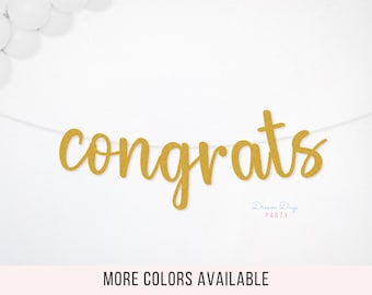 Graduation Congrats Banner: Class of 2025 Party Decoration Garland